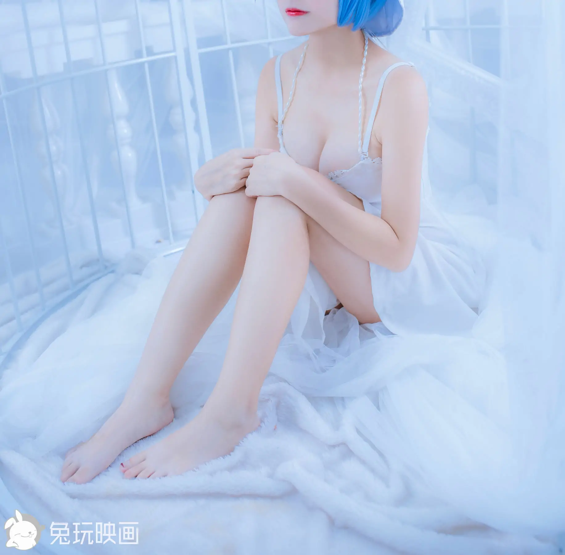 [兔玩映画] - 雷姆白裙和兔女郎