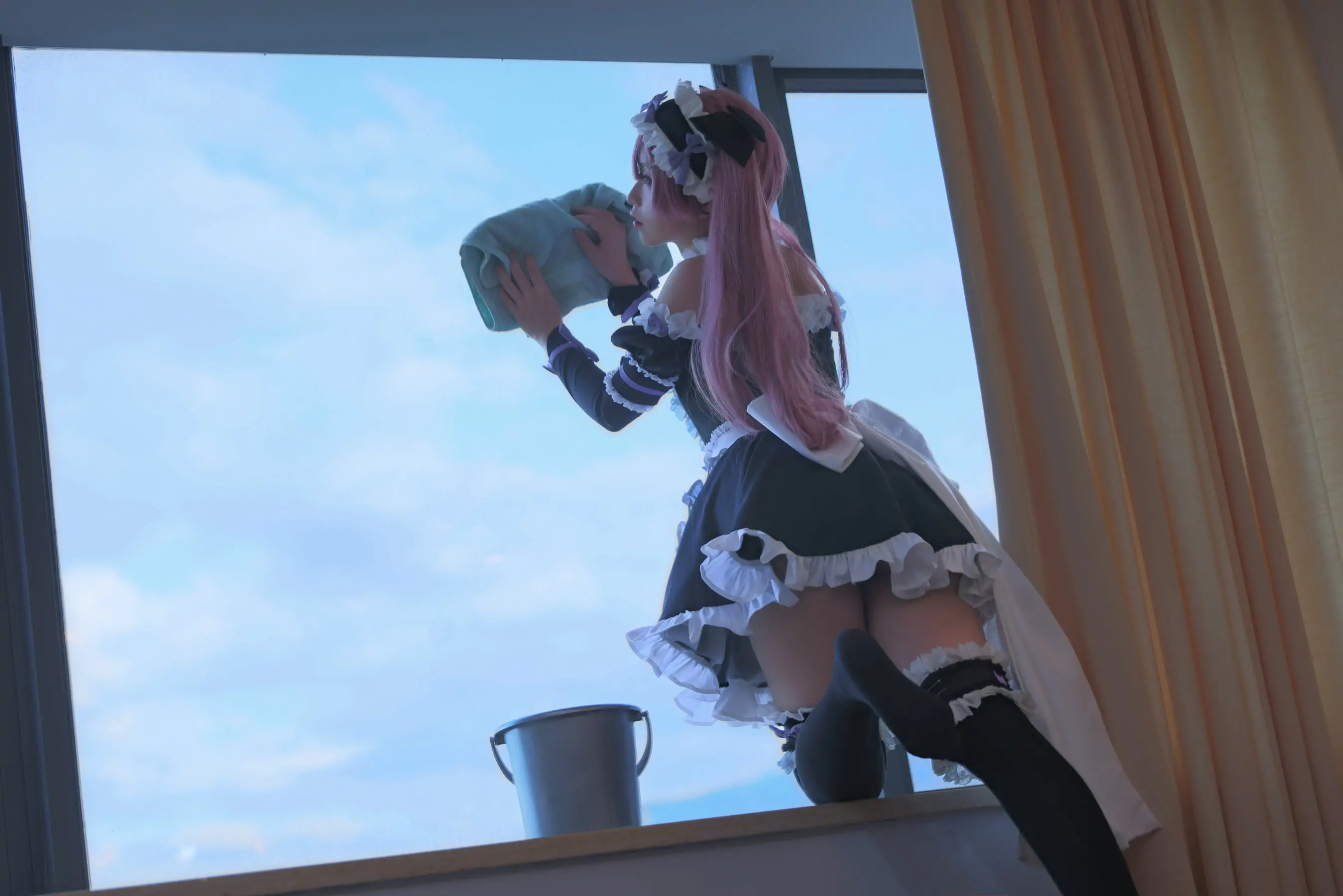 [网红COSER写真] 动漫博主G44不会受伤 - lade女仆