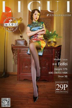 Model 菲菲《古典旗袍灰丝美足》上下全集 [丽柜LiGui] 美腿丝足写真图片(64P)-旗袍,高贵,优雅,古典,黑丝,美足