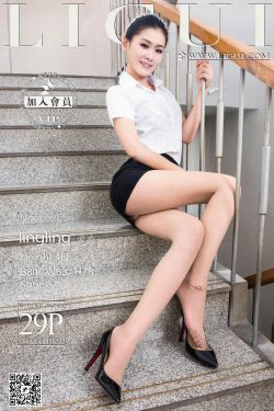 Model 凌凌《楼梯上的OL高跟丝足》上下全集 [丽柜LiGui] 美腿玉足写真图片(65P)-美腿,高跟,职业装,OL,丝足