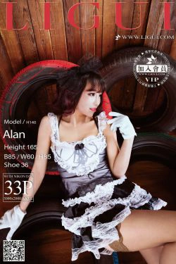 Model ALAN《灰丝蕾丝女仆》上下全集  [丽柜LiGui] 美腿玉足写真图片(65P)-蕾丝,短发,丝足