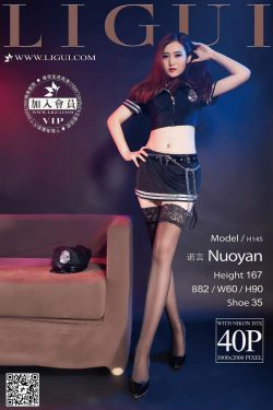 Model 诺言《黑丝女警镣铐丝足》[丽柜贵足LiGui] 美腿玉足写真图片(40P)-女警,美腿,女王,丝袜