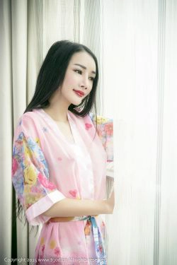 婕西儿《甜美性感 大波来袭》第一辑 [TGOD推女神] 写真集(43P)-睡衣,性感,黑长直