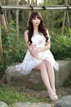 李恩慧《公园外拍连衣裙系列》(33P)-连衣裙,外拍,甜美,清新