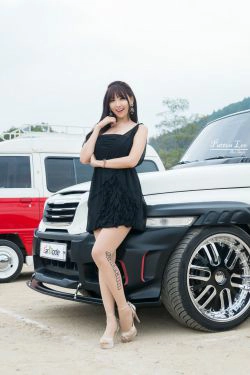 韩国极品车模李二慧《户外车展吊带连衣裙系列》高清套图(92P)-连衣裙,香车,户外,Show,Girl