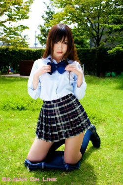 私立Bejean女学館 Rie Matsuoka 松岡里英 [Bejean On Line](49P)-学生装