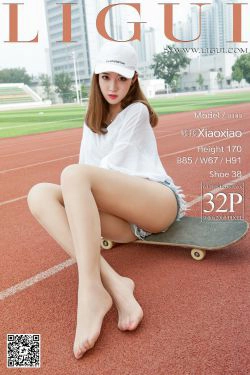 筱筱《滑板女神》 [丽柜贵足LIGUI] 丝足(33P)-衬衫,运动装,热裤,美脚,丝足