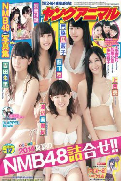 NMB48 吉田朱里 上西恵 渡辺美優紀 矢倉楓子 山本彩 室加奈子 [Young Animal] 2014年No.17 写真杂志(32P)-杂志,日本少女