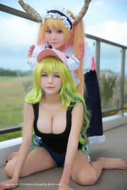 夏美酱、柳侑绮《小林家的龙女仆》日常版本！ [Bololi波萝社] BOL.047(30P)-COS