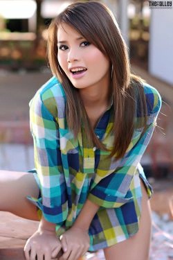 Kathy Cheow《格子衬衫》 [The Black Alley](28P)-妹子,衬衫,阳光