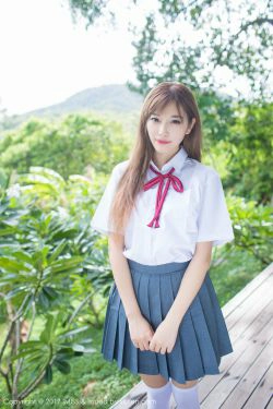 杨晨晨sugar《室外校服系列》 [爱蜜社IMiss] VOL.195(42P)-校服,女神,清新,白丝