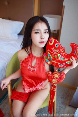 夏雪爱《新春火红肚兜内衣私房》 [秀人XiuRen] No.921(53P)-肚兜,妹子,古典,新年,RU