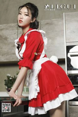 腿模敏儿《肉丝美厨娘》 [丽柜Ligui](37P)-肉丝,厨娘,丝足