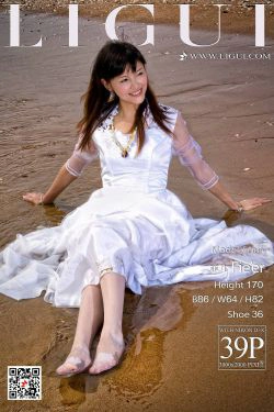 菲儿《沙滩婚纱》 [丽柜LIGUI] 网络丽人(30P)-婚纱,海边