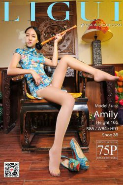 [丽柜Ligui] Model Amily(76P)-旗袍,高贵,优雅,美脚,丝足