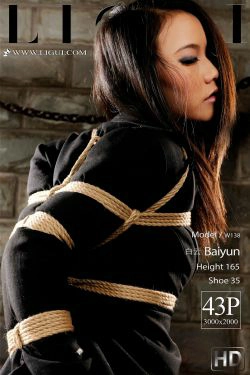 [丽柜Ligui] 网络丽人 Model 白云(44P)-SM,丽柜美束,丝足