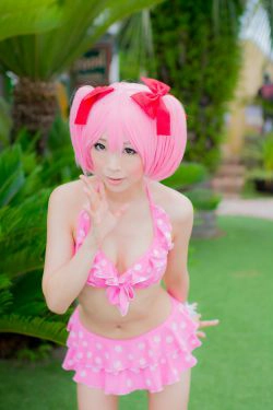 真白ゆき (Mashiro Yuki) 《魔法少女まどか☆マギカ》Kaname Madoka(鹿目まどか)(100P)-日本,粉嫩,比基尼,少女,COS