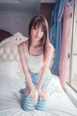 [风之领域] NO.014 蓝白条纹丝袜小可爱(50P)-背心,清纯,少女,长筒袜