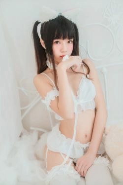 [萝莉COS] 桜桃喵《白猫》(32P)-蕾丝,猫女