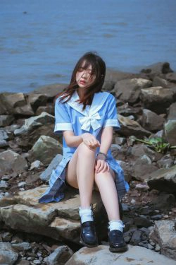 [萝莉COS] 疯猫ss《一起去海鸥岛吧》(40P)-校服,唯美,海边