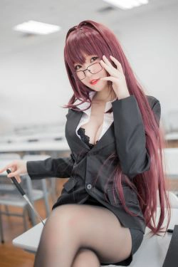 [萝莉COS] Yoko宅夏《斯卡哈教师》(33P)-丝袜美腿,黑丝,COS