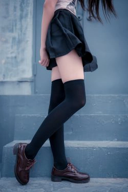 [风之领域] NO.145 黑丝黑猫少女(41P)-萝莉,黑丝,长筒袜