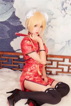 [风之领域] NO.164 红旗袍黑丝COS(40P)-旗袍,COS