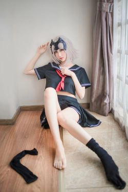 [萝莉COS] 木绵绵OwO - 贞德（黑）(23P)-COS