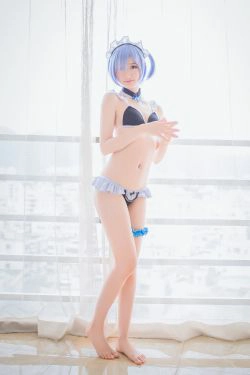 [萝莉COS] 木绵绵OwO - 蕾姆泳装 兔女郎(30P)-COS