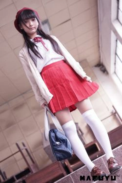 [萝莉COS] 神楽板真冬 红JK白过膝系列套图(112P)-JK
