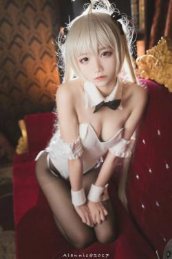 [萝莉COS] 清纯少女五更百鬼 - 兔女郎 白丝美腿(21P)-COS