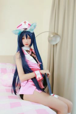 [萝莉COS] 清纯少女五更百鬼 - 阿狸护士服(37P)-粉嫩,护士,COS