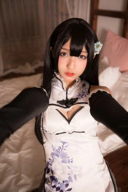 [萝莉COS] 神楽坂真冬 艳娘幻梦谭 瓶儿(150P)-旗袍,COS
