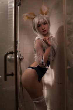 [萝莉COS] 鳗鱼霏儿 - 兽耳 湿身诱惑(12P)-湿身,COS