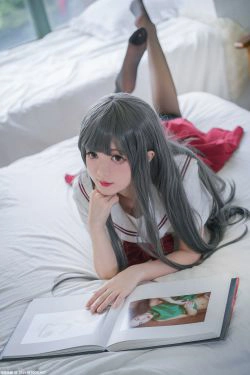 [喵糖映画] VOL.017 白发魔女(40P)-黑丝,COS