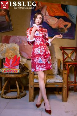 [蜜丝MISSLEG] M004 熙熙(莫晓希) 画院新年单人(52P)-旗袍,美腿,新年