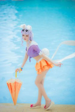人气coser戚顾儿MIKI 王者荣耀 公孙离蜜桔之夏(19P)-COS