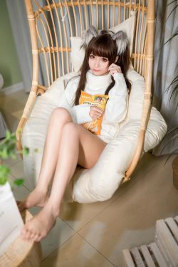 动漫博主蠢沫沫 白毛衣(45P)-毛衣,猫女