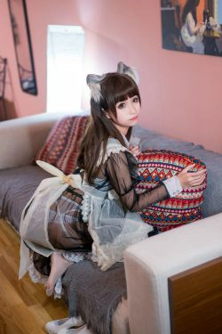 动漫博主蠢沫沫 黑透明女仆(44P)-女仆,猫女