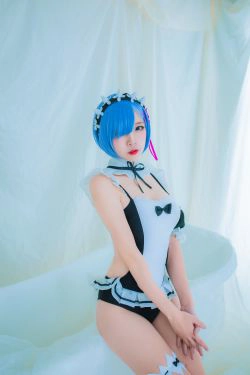 人气Coser二佐Nisa 蕾姆泳装(32P)-COS