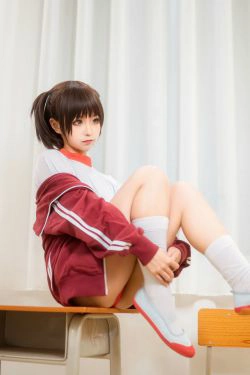 动漫博主蠢沫沫 红体操服(45P)-体操