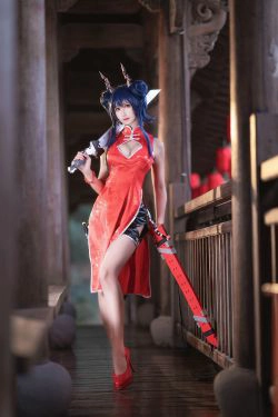 微博妹子三度_69 明日方舟 旗袍(13P)-COS