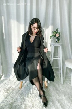 皮皮奶可可爱了啦 黑色OL(120P)-丝袜,少妇,眼镜