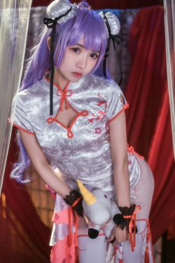 超人气Coser鳗鱼霏儿 碧蓝华裳 独角兽(10P)-COS