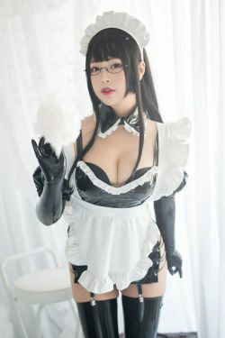 萌系小姐姐-白烨- 傲娇黑胶女仆(63P)-女仆,COS
