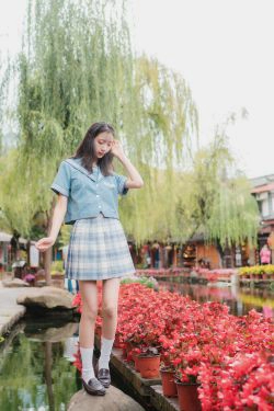 清纯妹子西瓜 丽江写真JK户外(44P)-校服,JK