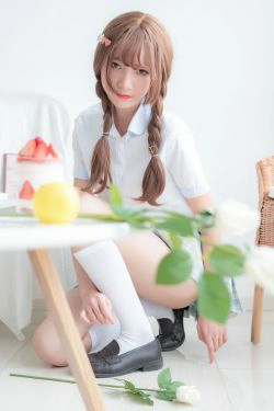 清纯妹子西瓜 民宿私房淡蓝JK(46P)-马尾,JK