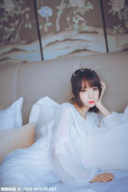 [喵糖映画] VOL.204 纯白睡裙(24P)-猫女,床上