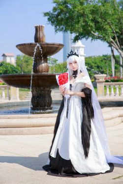 [COS福利] 动漫博主G44不会受伤 - 98K婚纱 德皇(25P)-婚纱