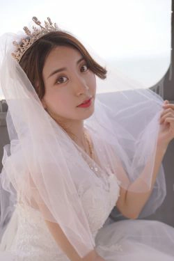 [COS福利] 人气Coser黑川 - 海岛之旅 婚纱(17P)-婚纱,海边